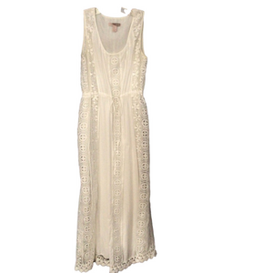 Forever 21 Contemporary White Lace Boho Maxi Dress Women’s XS